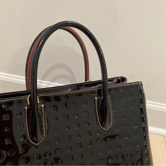 Arcadia Black Patent Leather Tote Bag - Picture 11 of 15